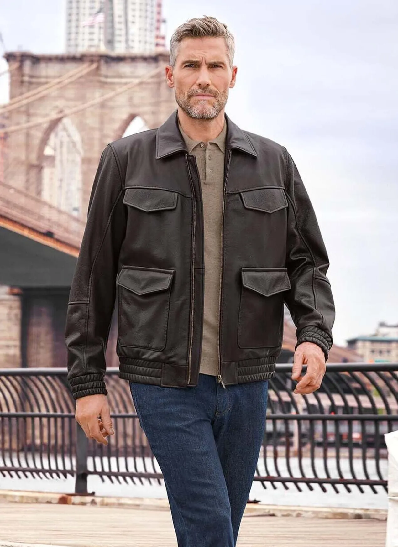 Elchleder-Utility-Jacke