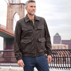Elchleder-Utility-Jacke