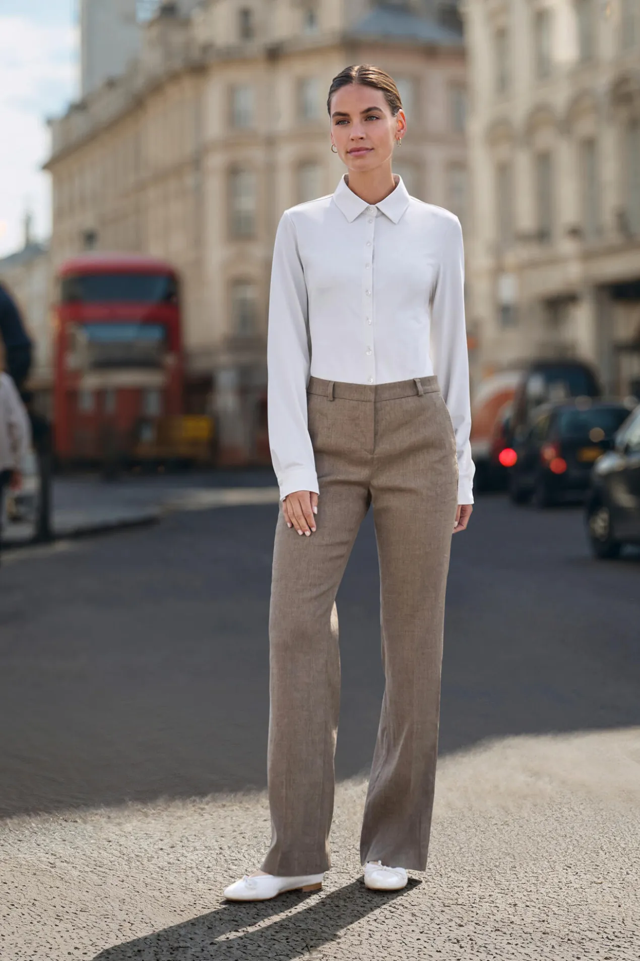 Elegante Business-Leinenhose