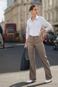 Elegante Business-Leinenhose