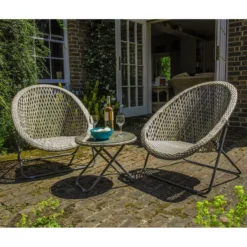 Faltbares Loungeset, 3teilig