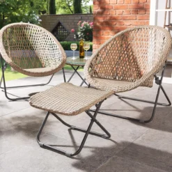 Faltbares Loungeset, 3teilig