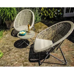 Faltbares Loungeset, 3teilig