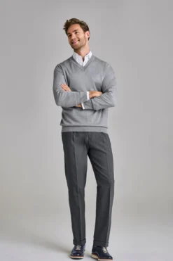 Fashion Charts Bundfalten-Wollhose