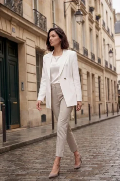 Fashion Charts Leinen-Lyocell-Blazer