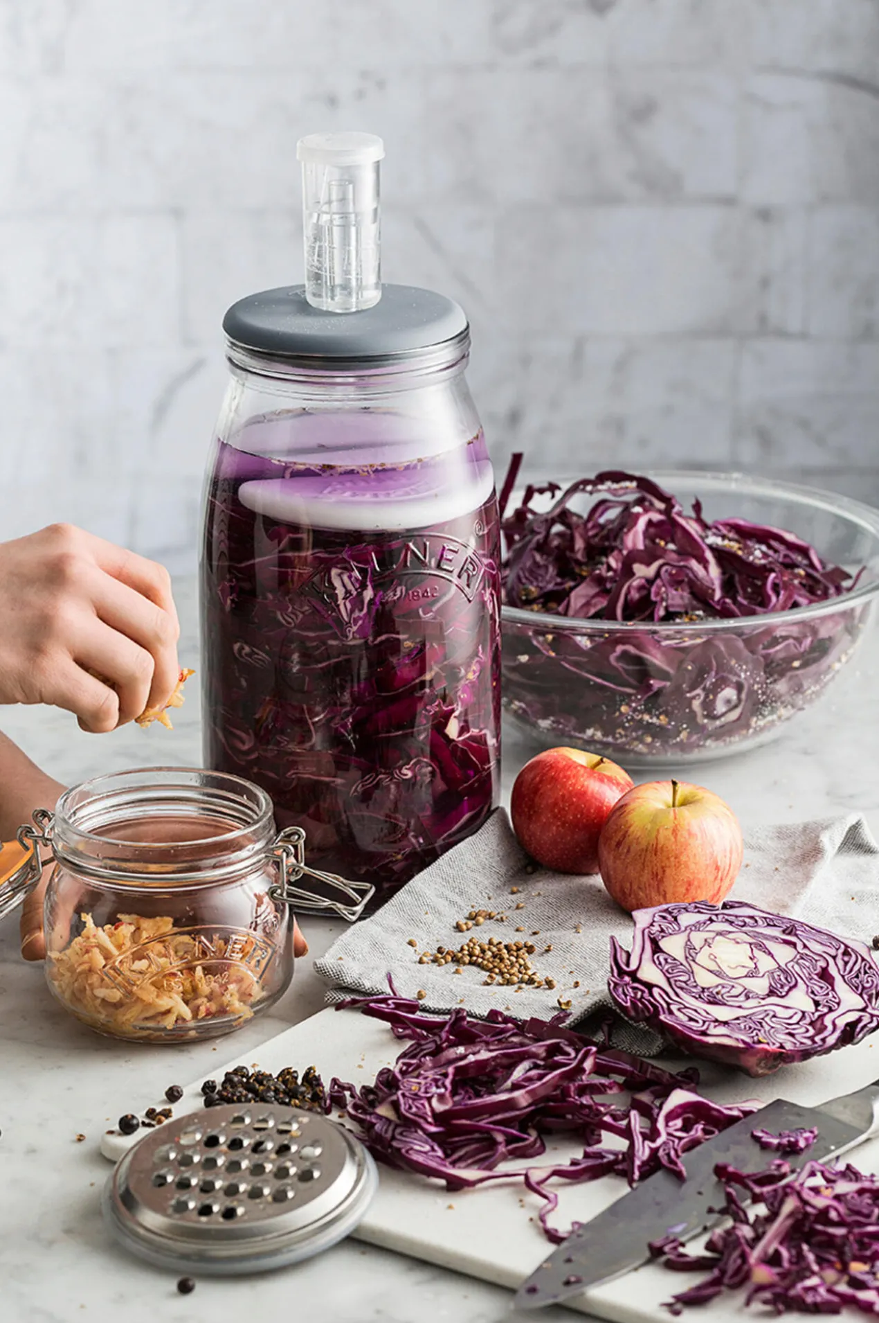 Fermentierglas mit Gärventil