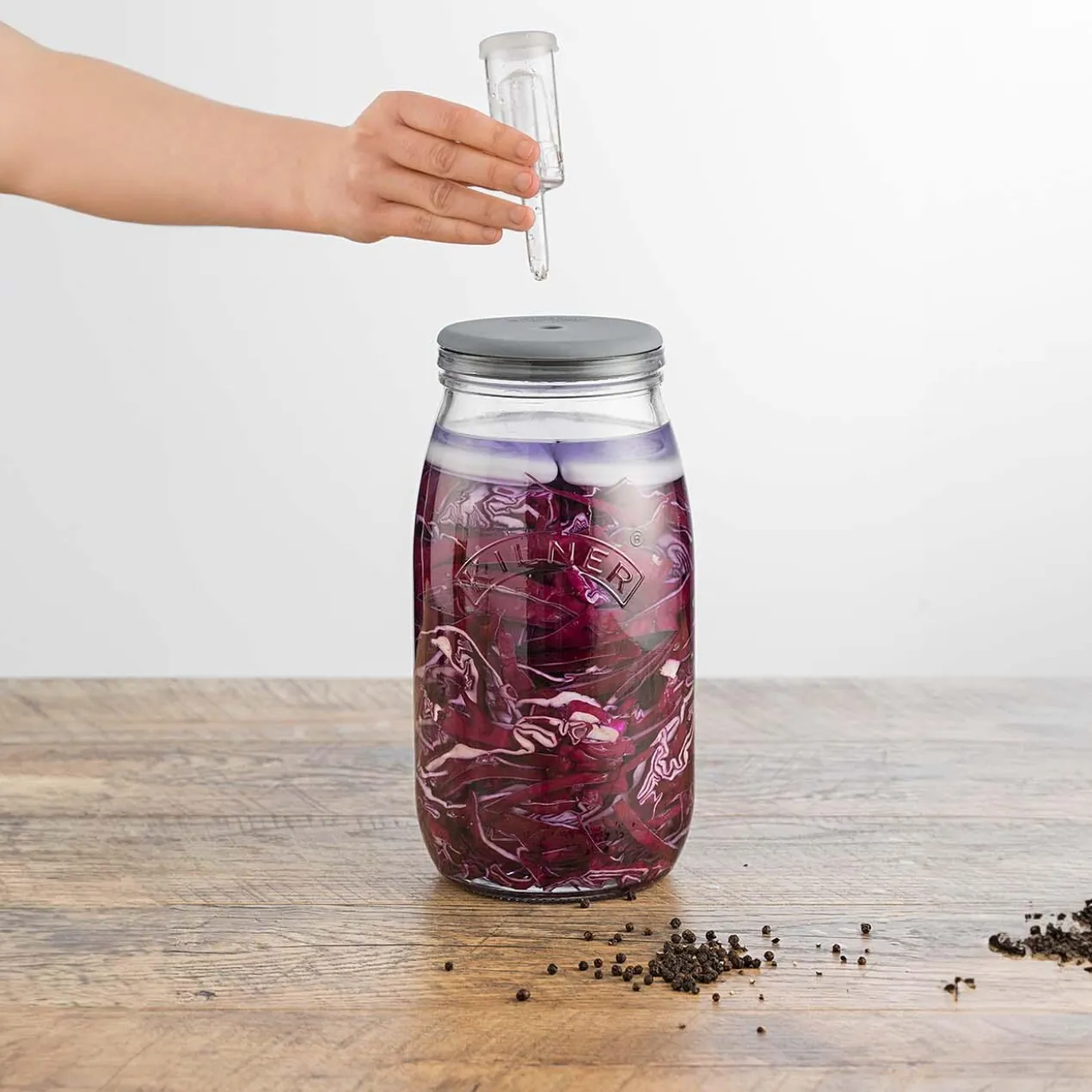 Fermentierglas mit Gärventil