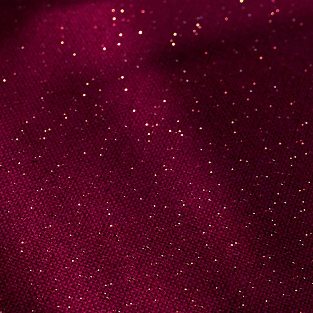 Festliche Tischdecke in Leinenoptik mit Glitzer