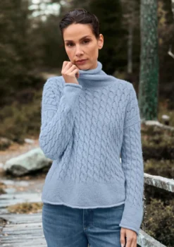Fisherman Baby-Alpaka-Zopfpullover
