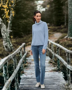 Fisherman Baby-Alpaka-Zopfpullover
