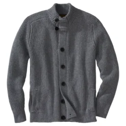 Fisherman Raglan-Strickjacke