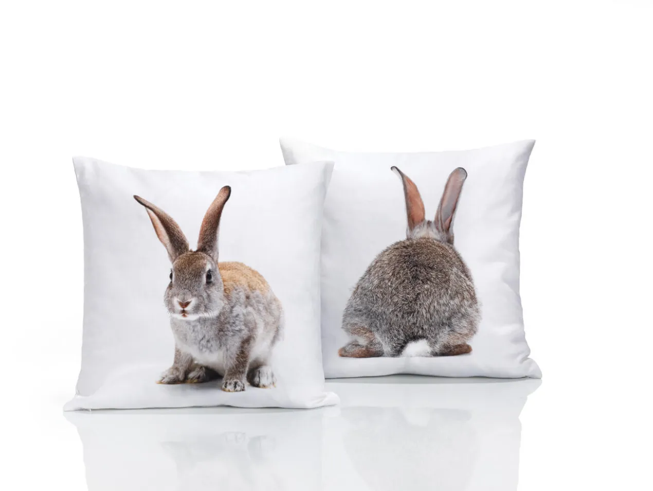Fotodruck-Wendekissen Hase