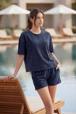 Féraud Frottee-Shirt oder -Shorts