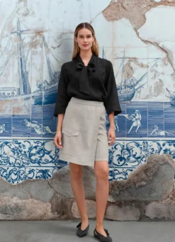 Gardeur Cargo-Bermudas-Leinenrock