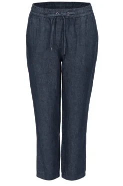Gardeur Indigo-Leinen-­Joggpants
