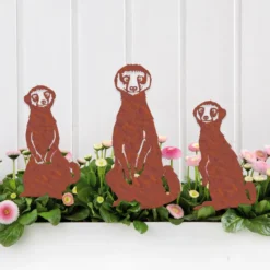 Gartenstecker Erdmännchen, 3er-Set