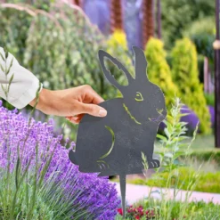 Gartenstecker Hasen, 2er-Set