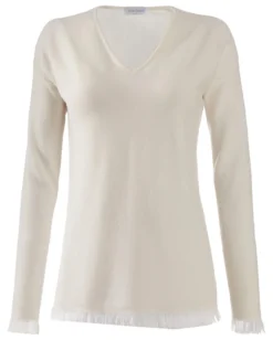Gran Sasso Fransen-Pullover