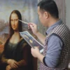 Hui Liu malt Leonardo da Vinci – Mona Lisa