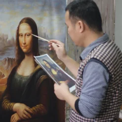 Hui Liu malt Leonardo da Vinci – Mona Lisa