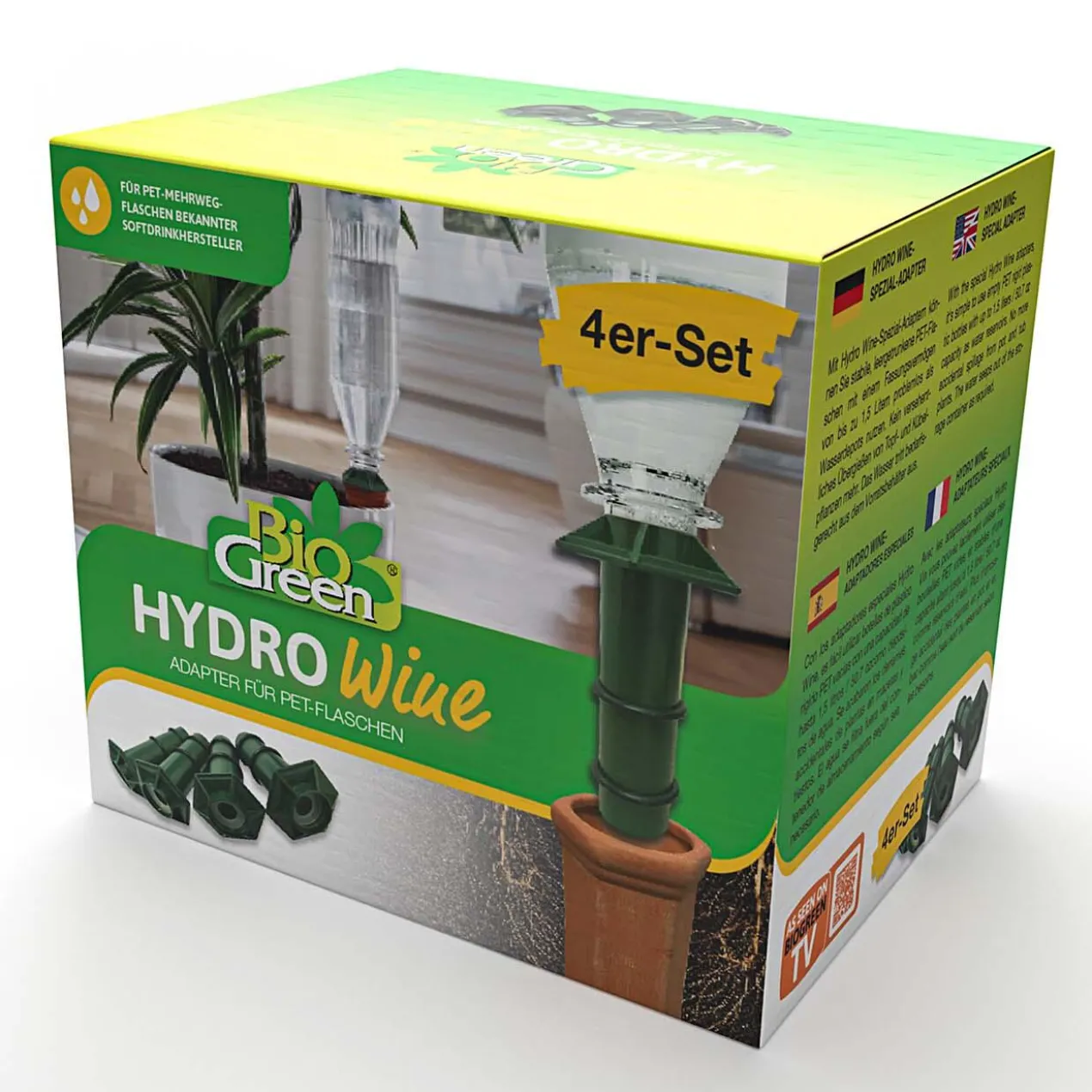 Hydro Wine Tonkegel oder Adapter, 4er-Set