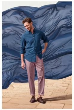 Ingram Leinen-Denim-Hemd