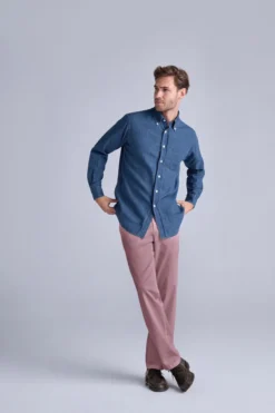 Ingram Leinen-Denim-Hemd