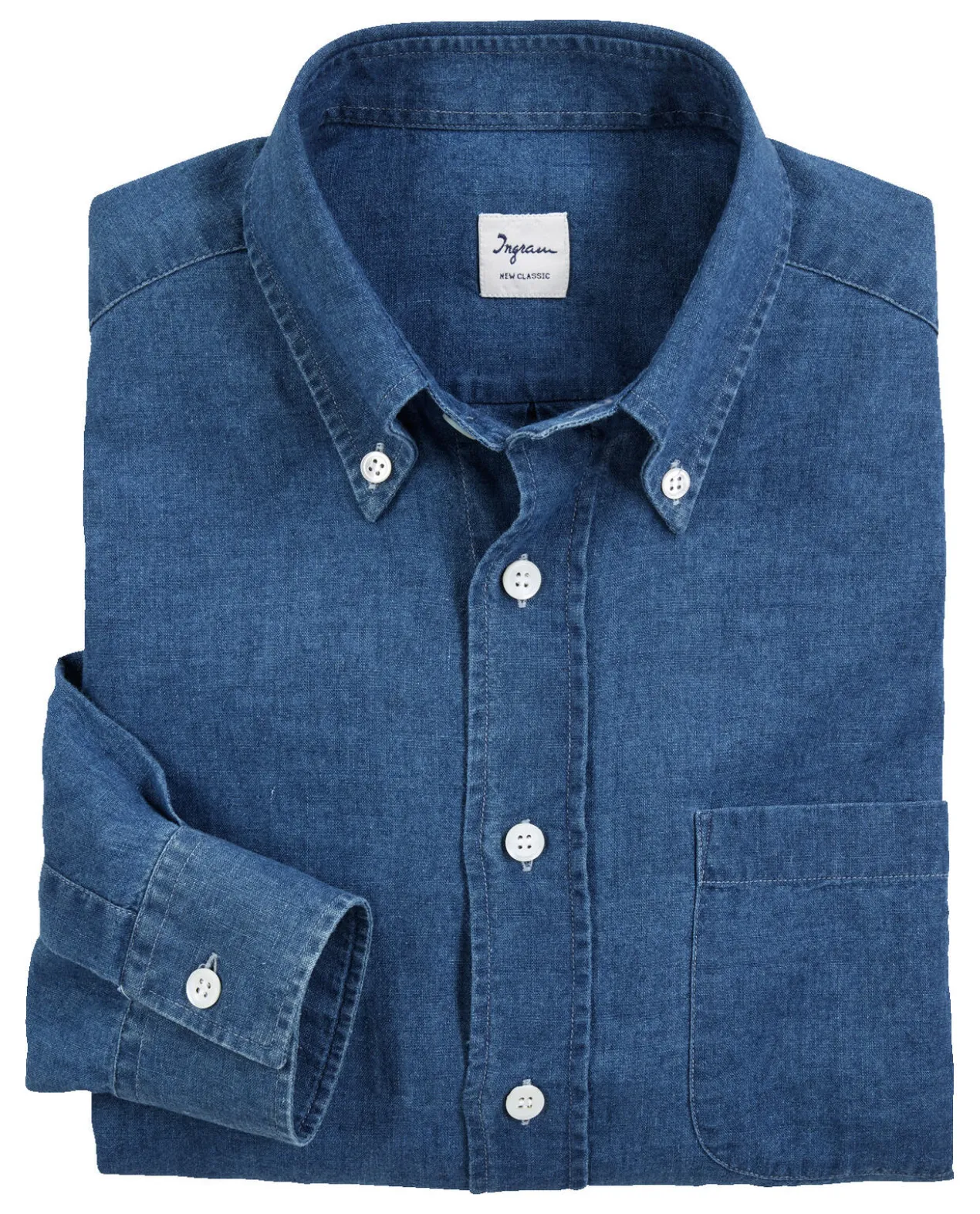 Ingram Leinen-Denim-Hemd
