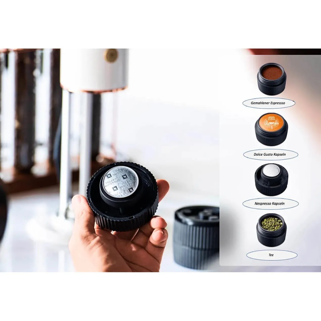 4-in-1 Kaffee- und Teebereiter