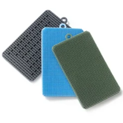 2-in-1 Silikon-Spülschwamm, 3er-Set
