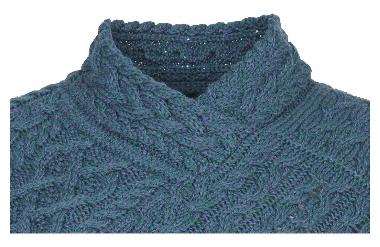 IrelandsEye Aran-Poncho