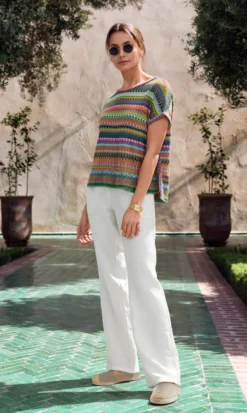 IVKO Jacquard-Boxy-Strickshirt