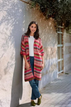 IVKO Jacquard-Langcardigan