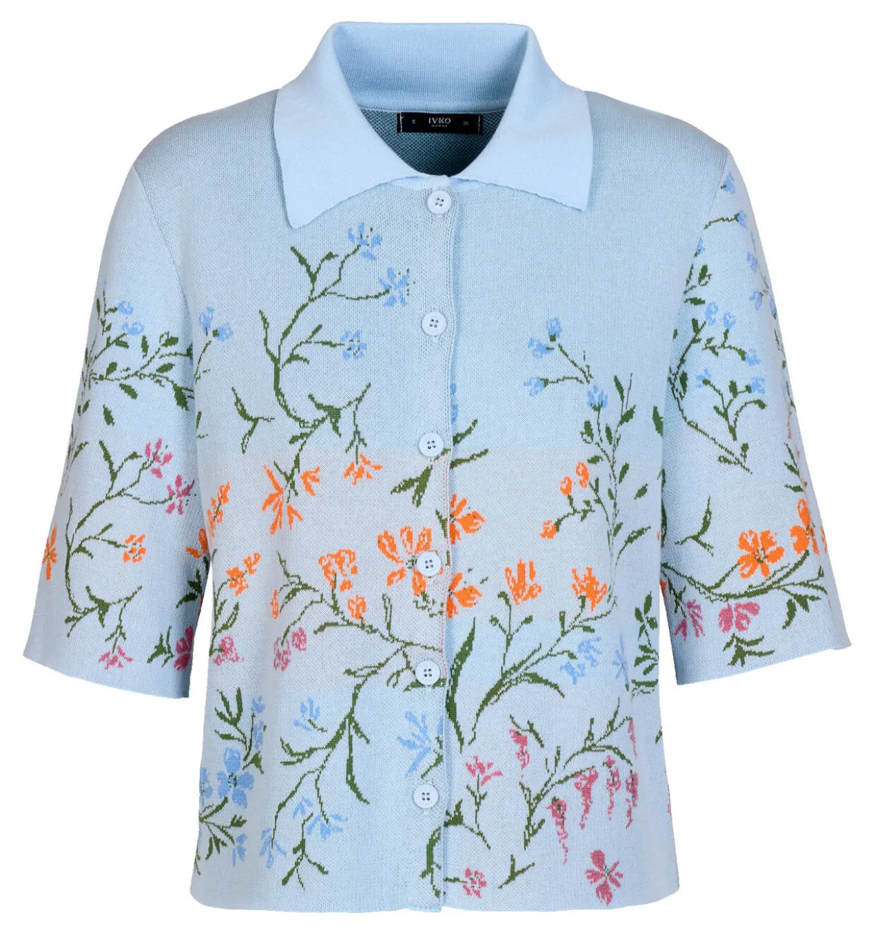 IVKO Jacquard-Strickpolo
