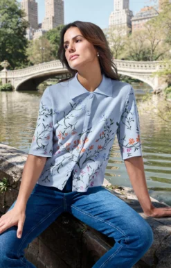 IVKO Jacquard-Strickpolo
