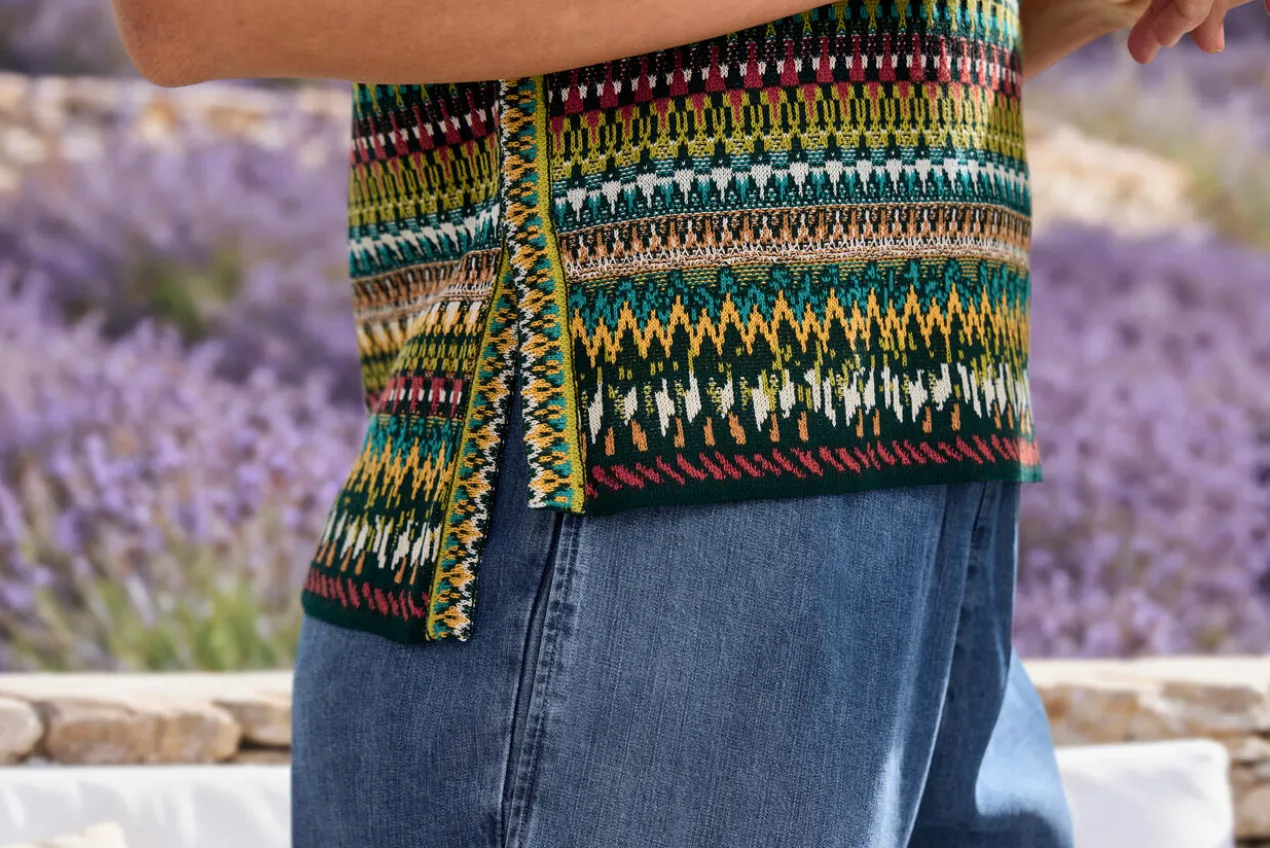 IVKO Jacquard-Strickshirt