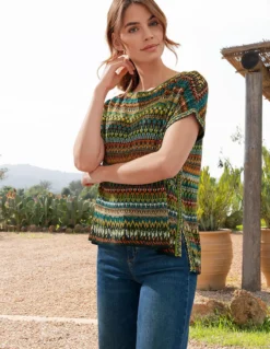 IVKO Jacquard-Strickshirt