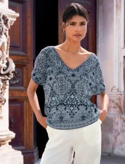 IVKO Ornament-Strickshirt