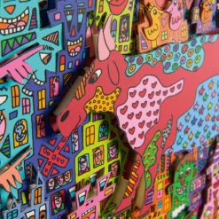 James Rizzi – Look – There are Cows in the City, 2000