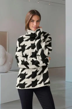 Junghans 1954 Hahnentritt-Kaschmir-Pulli