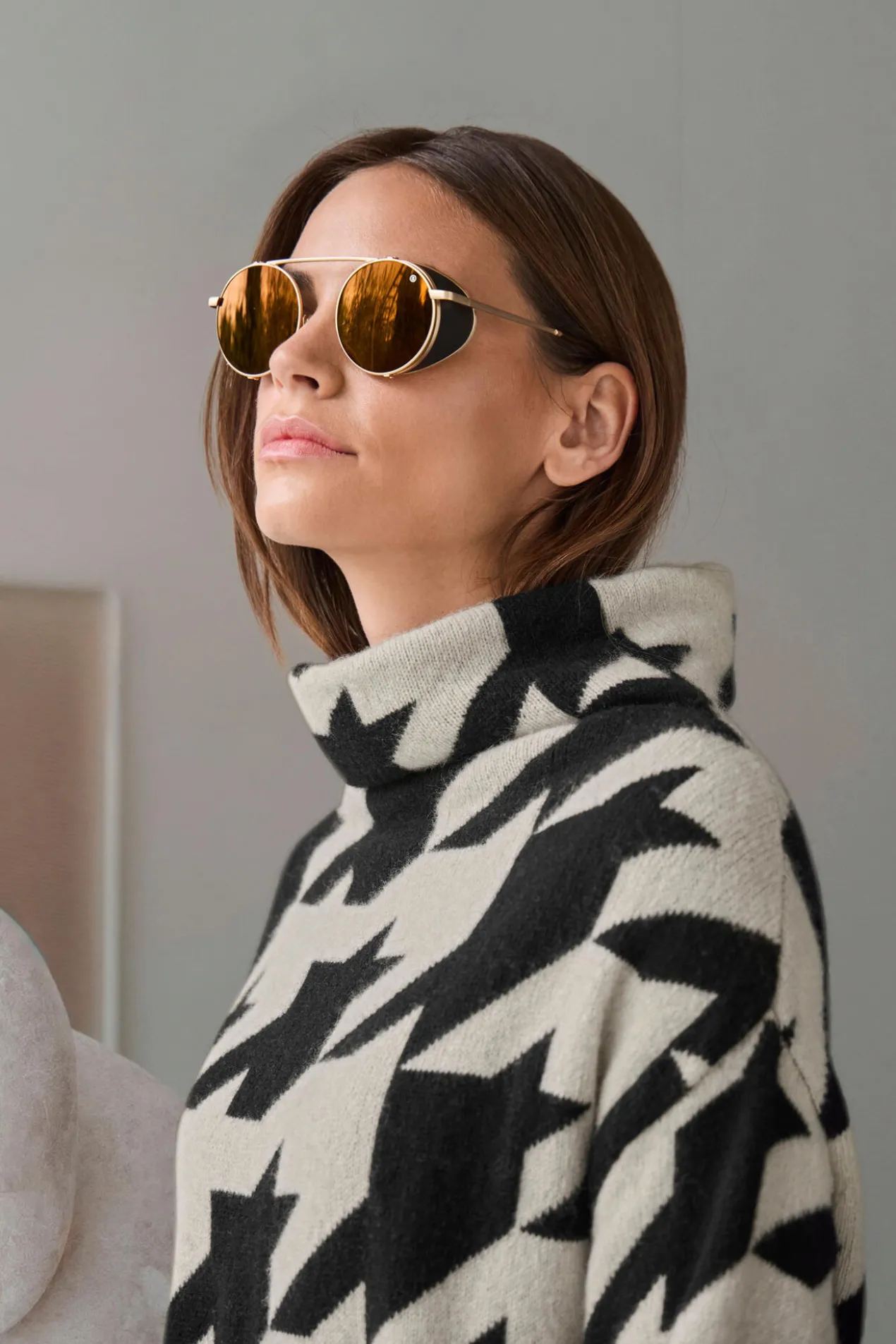 Junghans 1954 Hahnentritt-Kaschmir-Pulli