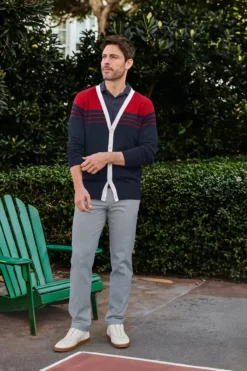 Junghans 1954 Maritimer Seiden-Cardigan