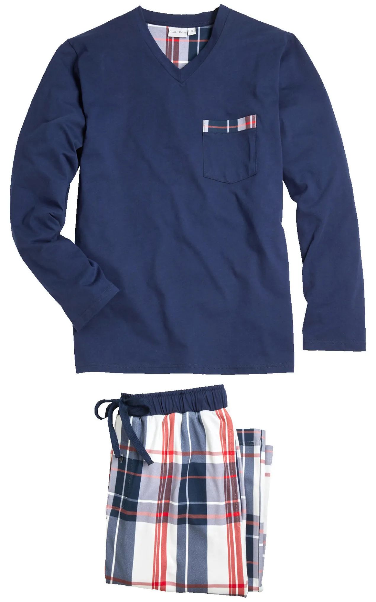 Karo-Lieblings-Pyjama lang