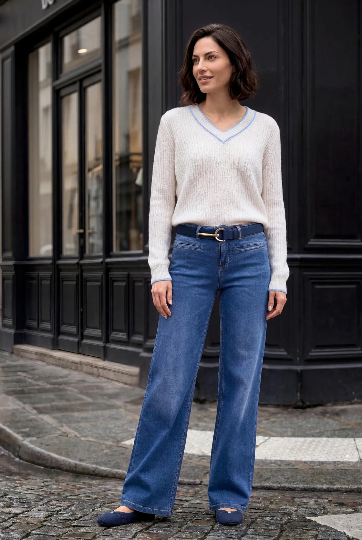 Kaschmir-Leinen-Pullover