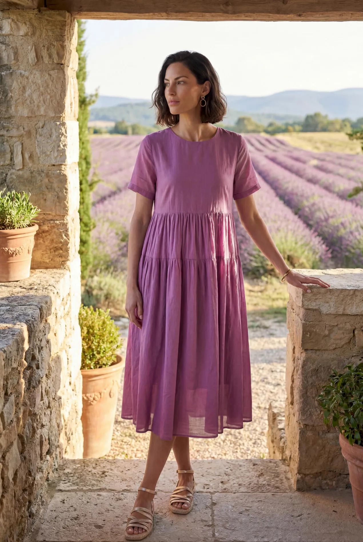 Kiltie Voile-Sommerkleid