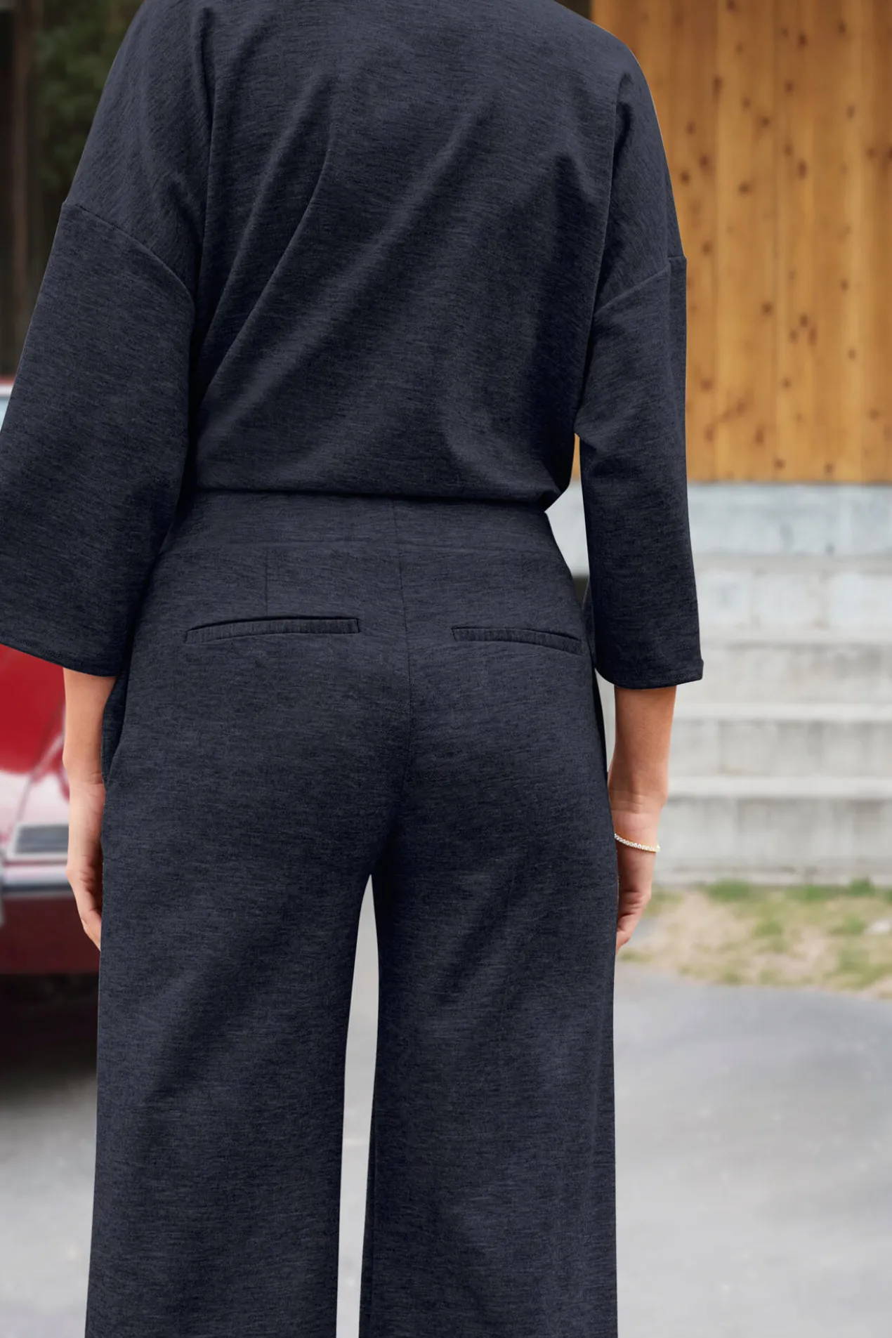 LaSalle Amsterdam Punto Milano-Tunika-Wollshirt oder -Wollhose
