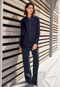 LaSalle Amsterdam Tencel™-Long-Bluse