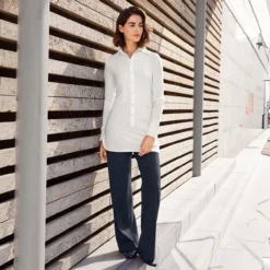 LaSalle Amsterdam Tencel™-Long-Bluse