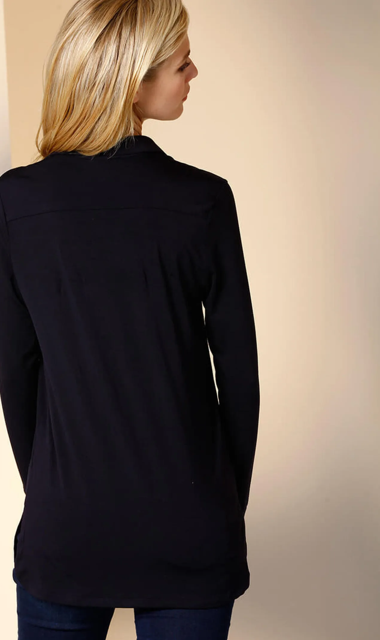 LaSalle Amsterdam Tencel™-Long-Bluse