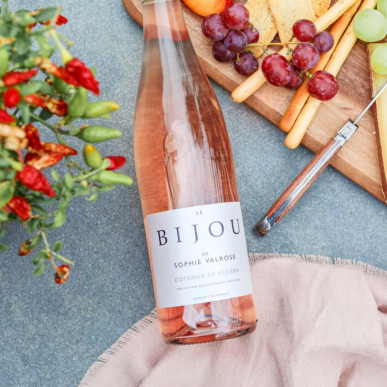 Le Bijou de Sophie Valrose, Bijou, Côteaux de Béziers IGP, Languedoc, Frankreich